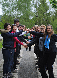 Naturschutz über Grenzen hinweg – Teilnehmende eines der NatuRegio-Projekte der NNA (Foto: Anne-Lone Ostwald)