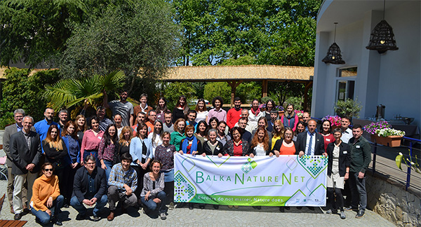 Teilnehmer und Teilnehmerinnen am BalkaNatureNet-Forum der NNA vom 21.-24. April in Tirana